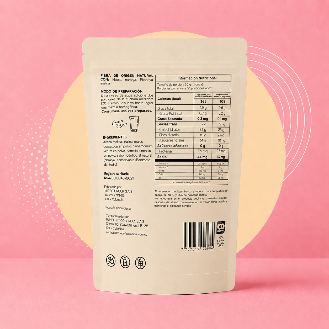 Fibra 100% orgánica — Go Fiber 300gr